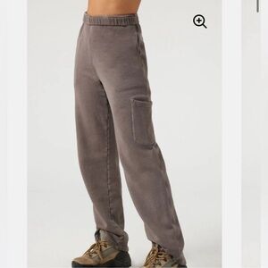 Joah brown cargo sweatpants